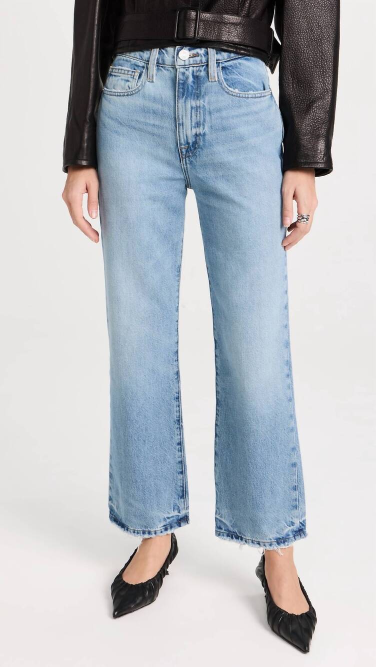 NEW FRAME le jane crop jean in rhode grind